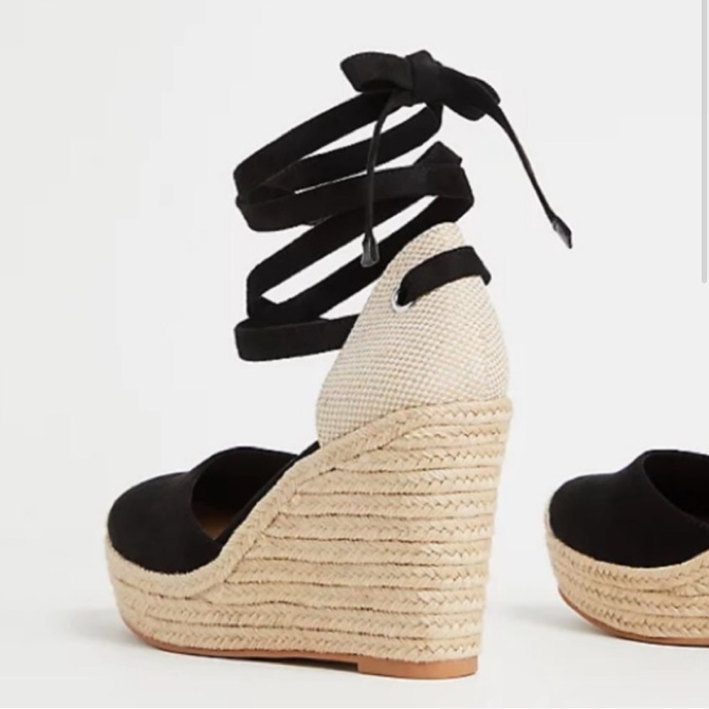 Torrid Ankle Wrap Wedge ~Closed Toe Espadrilles - image 2